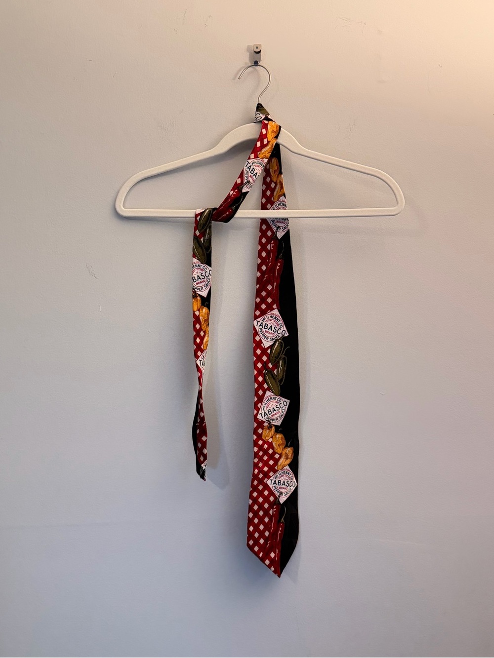 TABASCO Men's Pointed Tie Red/Black‎ hot sauce funny fun food silly